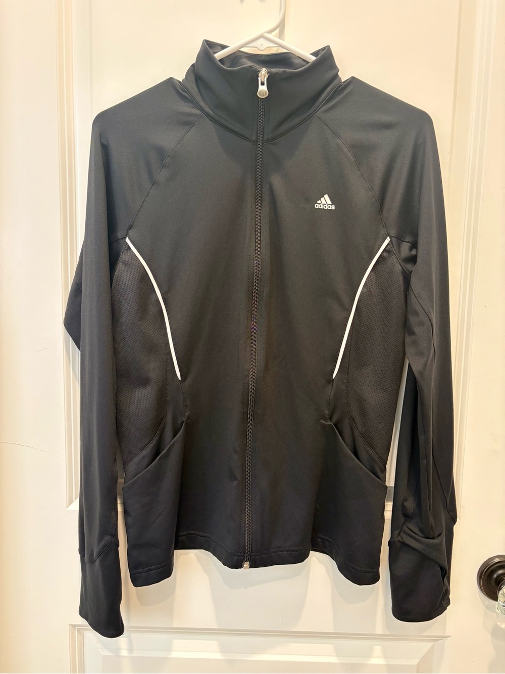 Adidas Climalite Black Full Zip Athletic Track Jacket Women’s M